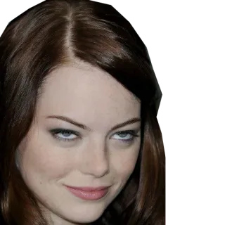 😋 Emma Stone 유명인, 여배우, 인물사진, 여자, 얼굴 telegram sticker
