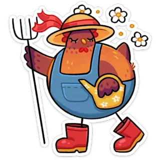 Маргаритка от @TgSticker telegram stickers
