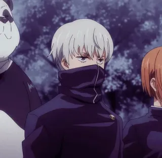 ☁️ Toge Inumaki Jujutsu Kaisen Аниме, Jujutsu Kaisen, Тоге Инумаки, Проклятая речь, Панда, Школьная форма telegram sticker