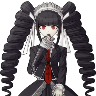 🃏 Celestia Ludenberg Danganronpa Anime, Personagem, Gótico, Jogo, Moda telegram sticker