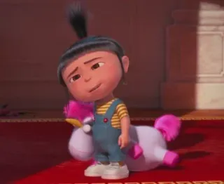 🤨 Agnes Despicable Me agnes, despicable me, cartoon, animated character, unicorn telegram sticker