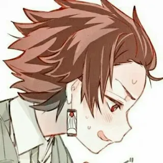 🍃 Tanjiro Kamado Demon Slayer Anime, Demon Slayer, Tanjiro, Manga, Ilustración, Dibujos animados whatsapp sticker