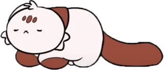 😌 cartoon, animal, cat, cute, sleeping, lazy telegram sticker