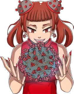 🦠 Chica anime, Coronavirus, Enfermedad, Virus, Dibujo animado, Salud, COVID-19 telegram sticker