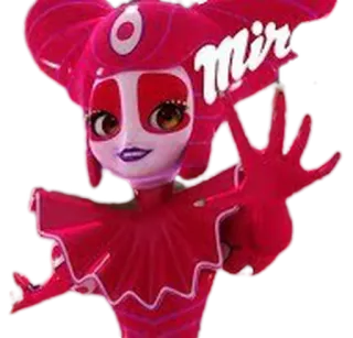 🃏 Mir cartoon, character, pink telegram sticker