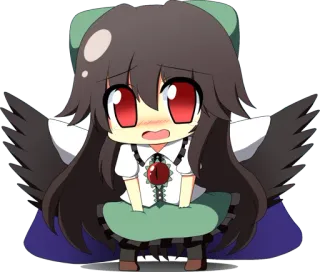😳 anime, chibi, kawaii, cute, girl, cartoon telegram sticker