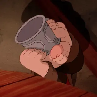 🥀 cartoon, mug, hand, drink, animation telegram sticker
