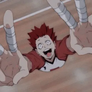🍁 Tendō Satori Haikyuu!! อนิเมะ, ไฮคิว, เทนโด ซาโตริ, วอลเลย์บอล, สติกเกอร์ telegram sticker