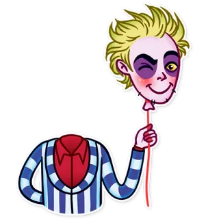 😉 Beetlejuice Beetlejuice, Filme, Desenho animado, Halloween, Assustador, Engraçado whatsapp sticker