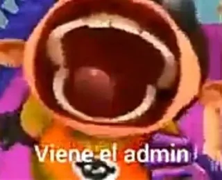 🗣 Viene el admin! telegram sticker