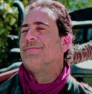😏 Negan The Walking Dead неган, ходячие мертвецы, злодей, джеффри дин морган, twd whatsapp sticker