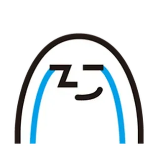⚪️ Dibujo animado, Personaje, Adormilado, Triste, Llorando, Emoji whatsapp sticker