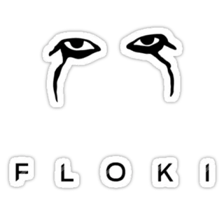 👀 FLOKI 울음, 눈물, 눈, floki telegram sticker