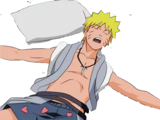 😴 Naruto Наруто, Аниме, Сон, Подушка, Мультфильм, Анимация telegram sticker