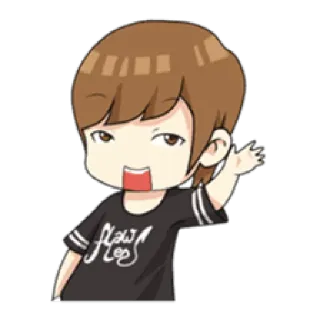 😧 FlawLess anime, kartun, anak laki-laki, sempurna, chibi, imut, anak, bergaya whatsapp sticker