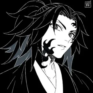 🌓 Kokushibo Demon Slayer Quỷ, Anime, Manga, Kokushibo, Thượng Huyền Nhất telegram sticker