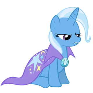 😑 Trixie Lulamoon My Little Pony Pony, Trixie Lulamoon, Magie, Cartoon telegram sticker
