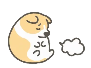 😑 anjing, mengantuk, hewan, imut, hewan peliharaan, corgi telegram sticker
