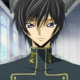 🎭 Lelouch Lamperouge Code Geass アニメ, キャラクター, ルルーシュ, コードギアス, 漫画 whatsapp sticker