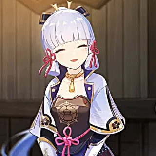 ❄️ Ayaka Genshin Impact Anime, Genshin Impact, Ayaka, Video game, Karakter, Lucu telegram sticker