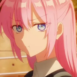🐻 Anime, Mädchen, pinke Haare, süß telegram sticker