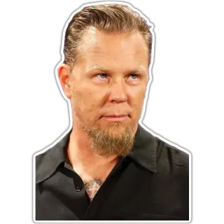 🙁 James Hetfield James Hetfield, Musicien, Metallica, Rock, Metal telegram sticker
