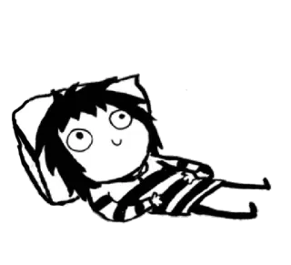 🔮 gato, desenho animado, relaxar, fofo, relaxar telegram sticker