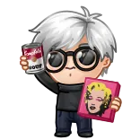 🎁 Andy Warhol Pop Art Campbell's whatsapp sticker