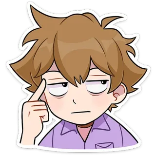 😒 Cartone animato, Dito medio, Offensivo, Anime telegram sticker