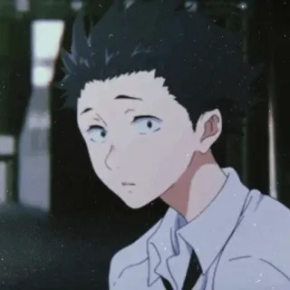 😲 Shoya Ishida A Silent Voice Anime, Charakter, Shoya Ishida, A Silent Voice, Animation, Männlich telegram sticker