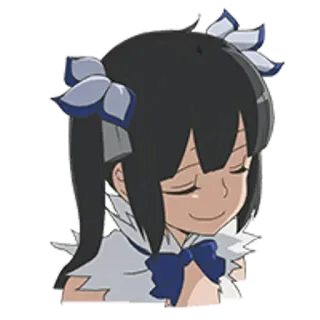 😏 anime, desenho animado, menina, personagem telegram sticker