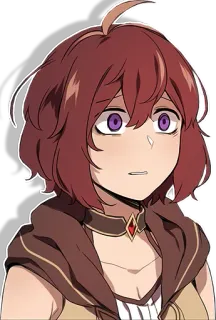 😰 Anime, Manga, Donna, Cartone animato, Illustrazione, Ritratto telegram sticker