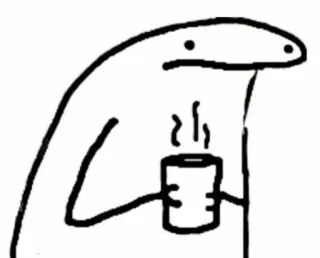 🍵 kopi, cangkir, minuman, mengepul, minuman, manusia stik, FlorkofCows whatsapp sticker