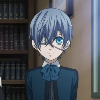 😊 Ciel Phantomhive Black Butler Anime, Manga, Ciel Phantomhive, Black Butler, Personaggio anime telegram sticker