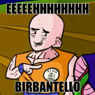 😏 Krillin Dragon Ball EEEEEEHHHHHHHHHH
BIRBANTELLO Anime, Cartoni animati, Dragon Ball, Crilin, Meme, Divertente telegram sticker