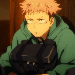 🎱 Yuji Itadori Jujutsu Kaisen Anime, Karakter, Pria, Jujutsu Kaisen telegram sticker