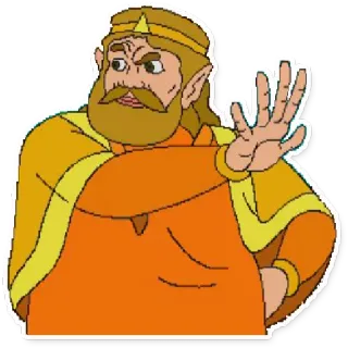 👑 King Harkinian Link: The Faces of Evil King Harkinian, The Faces of Evil, Zelda, video game character, cartoon, character telegram sticker