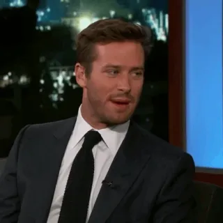 🥀 Armie Hammer diễn viên, áo vest, talk show telegram sticker