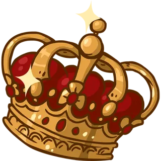 👑 crown, royal, jewelry, gold, king, queen, accessory telegram sticker