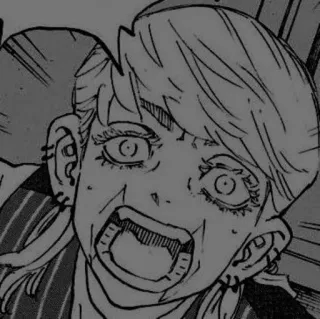 ✖️ anime, manga, face, reaction, shocked, surprised whatsapp sticker