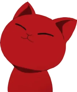 😤 고양이, 빨간색, 귀여운, 스티커, 만화, 동물 telegram sticker