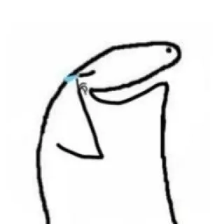 😂 Desenho animado, Sticker, Triste, Chorando, Meme telegram sticker