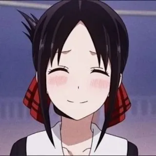 🌺 Kaguya Shinomiya Kaguya-sama: Love Is War 애니메이션, 만화, 카구야 시노미야, 카구야 님은 고백받고 싶어, 행복, 미소 telegram sticker