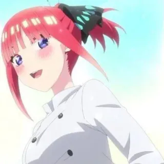 🦋 Nino Nakano The Quintessential Quintuplets Anime, Chica, Personaje, Nino Nakano, The Quintessential Quintuplets, Manga telegram sticker