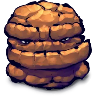 😱 The Thing marvel, the thing, fantastic four, comic book character, superhero, monster telegram sticker