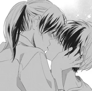 😵‍💫 Anime, Manga, Bacio, Coppia, Romance telegram sticker