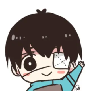 ♠️ Ken Kaneki Tokyo Ghoul Anime, Manga, Cartoon, Charakter, Ghoul, Chibi, Kawaii whatsapp sticker