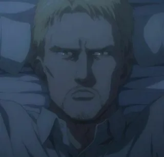 👀 Reiner Braun Attack on Titan อนิเมะ, เศร้า, ทุกข์ใจ, ไรเนอร์ บราวน์, ผ่าพิภพไททัน, ตัวละคร, เหนื่อย whatsapp sticker