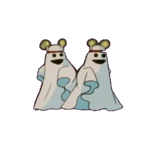 👻 ผี, การ์ตูน, น่ากลัว, ฮาโลวีน telegram sticker