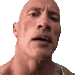 🤨 The Rock Dwayne Johnson, The Rock, Schauspieler, Promi, Meme telegram sticker